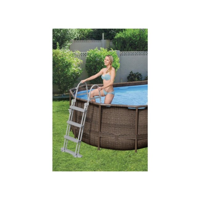 Piscina Power Steel Swim Vista Bestway Ovale In Acciaio X X Cm